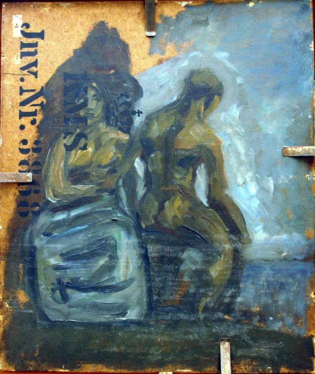 En mand og en kvinde by Oluf Hartmann